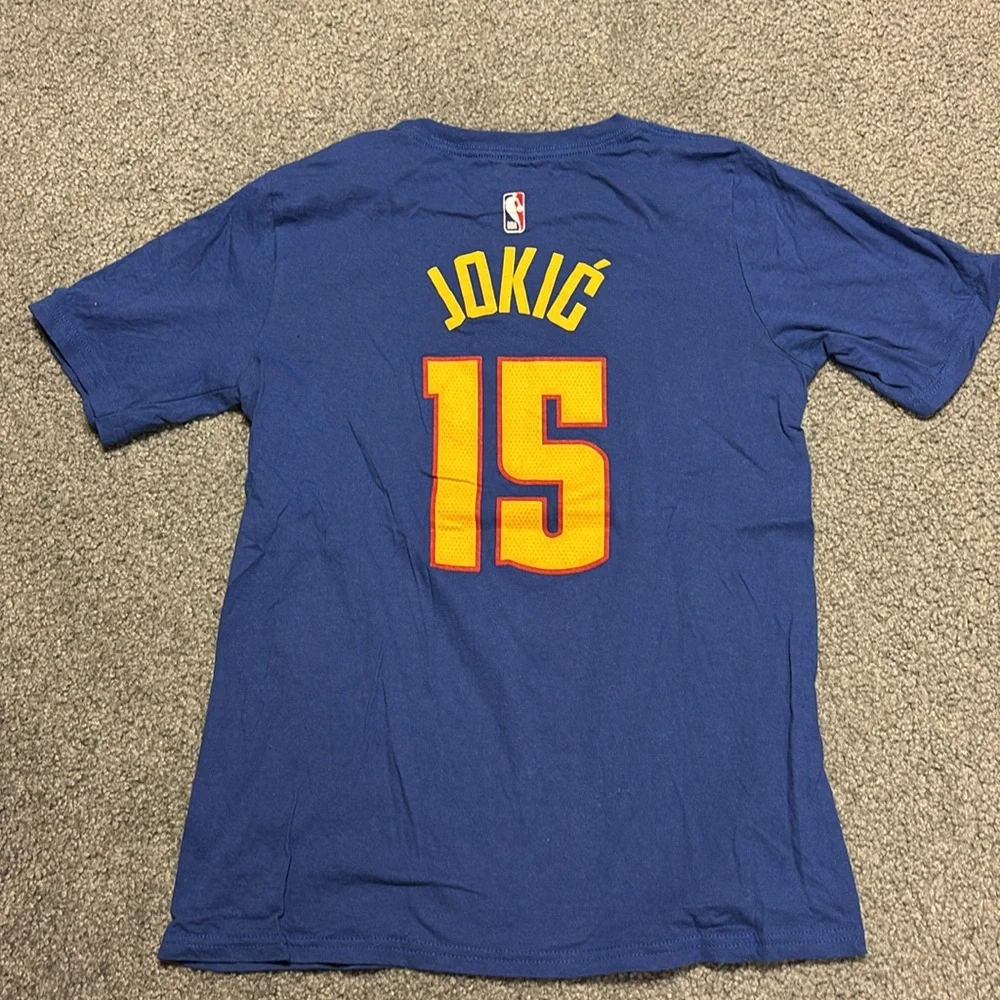 Kids Nike Blue Mile High City Tee with Yellow Accents size L
